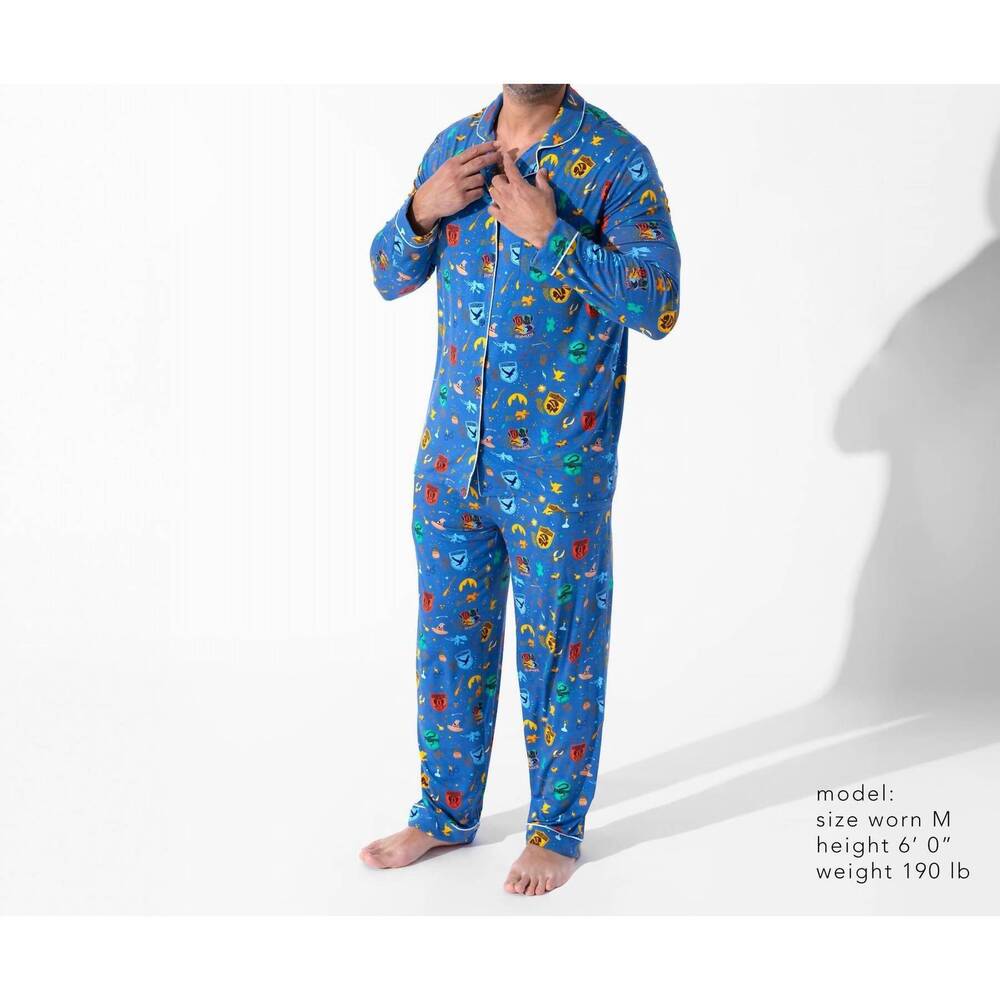 NEW BELLABU BEAR men's house pride bamboo pajama set in blue